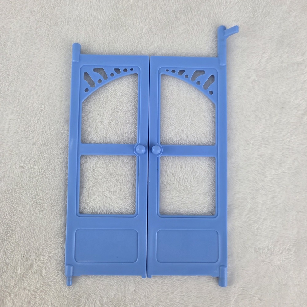 1993 Fisher Price Loving Family 6364 Dollhouse Blue Swing Doors Replacement